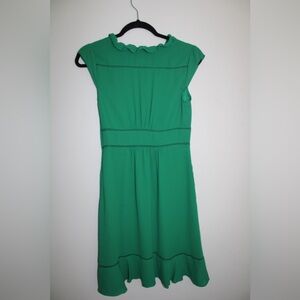 Anthropology Green Dress